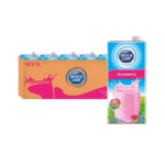 Dutch Lady Pure Farm Strawberry Milk 1L x 12 Boxes